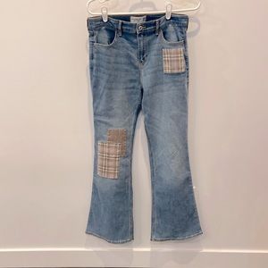 Abercrombie kids high-rise flare jeans!
